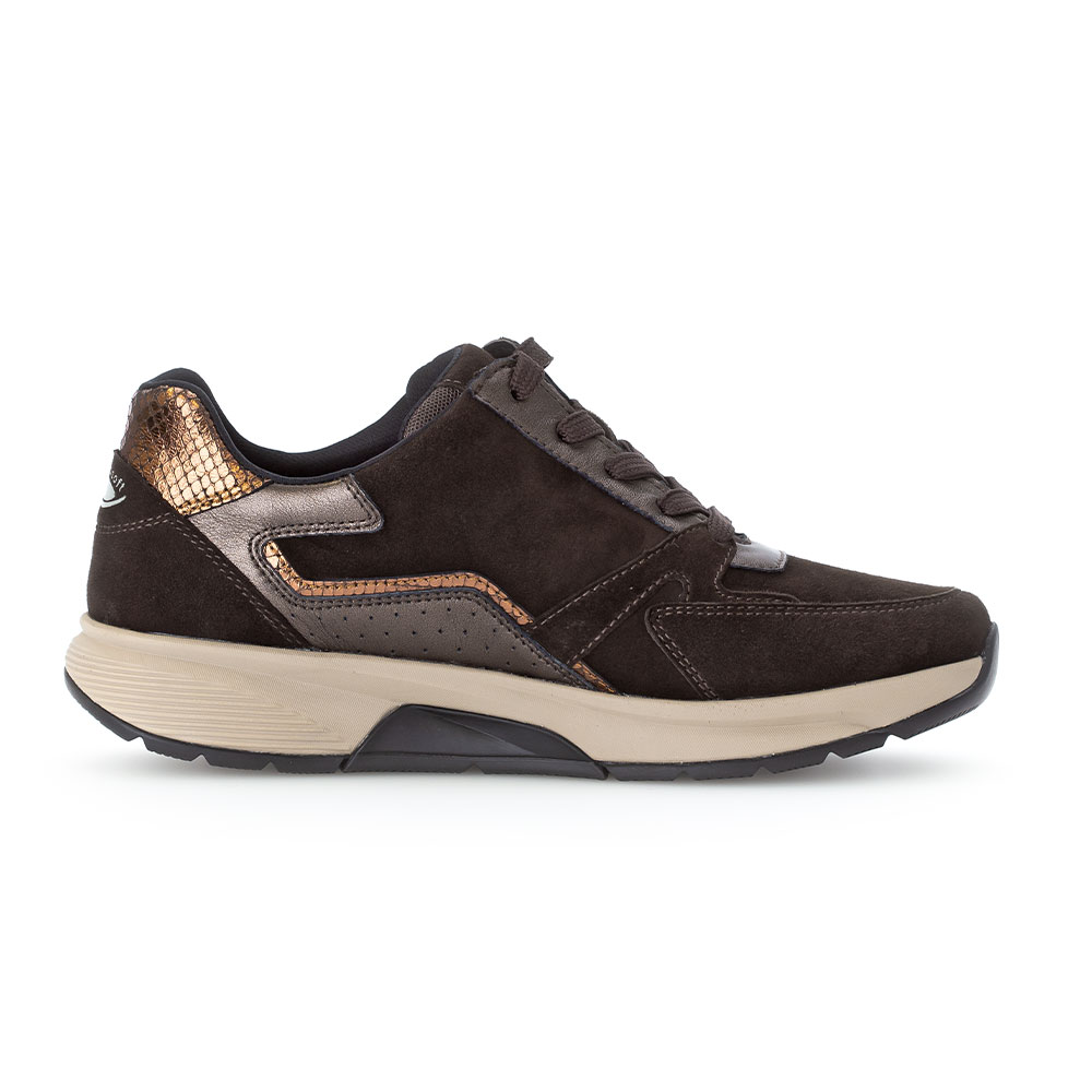 Gabor Rollingsoft Sneaker in Schokobraun - Innenseite