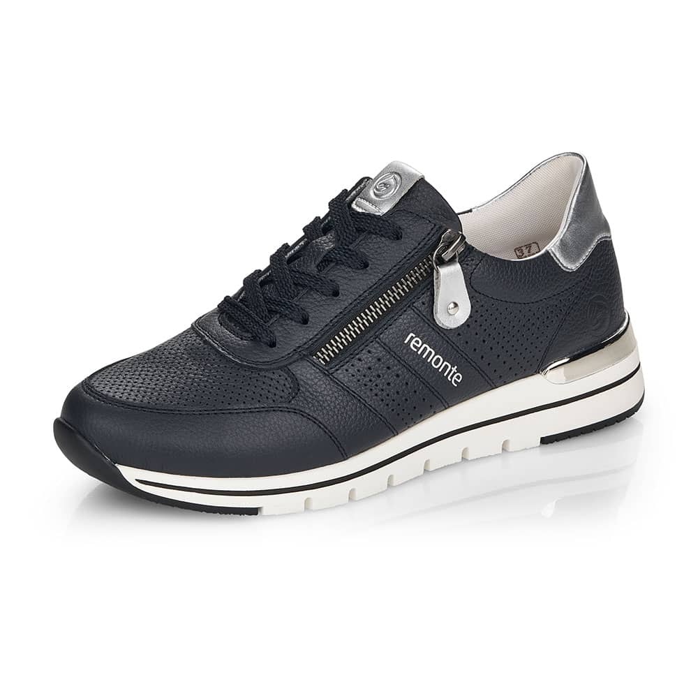 Remonte Sneaker in Dunkelblau/Silber