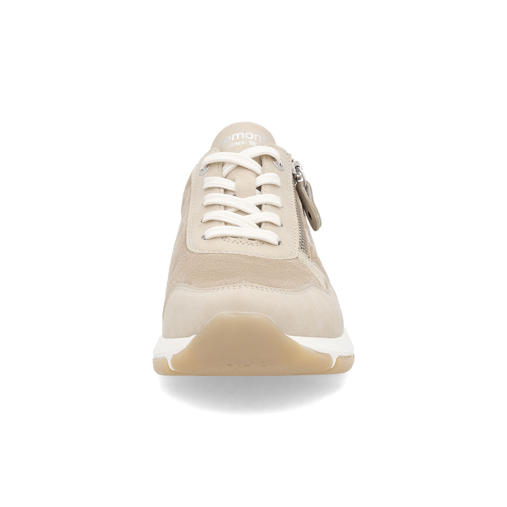 Remonte Damen Sneaker Beige Front von vorne