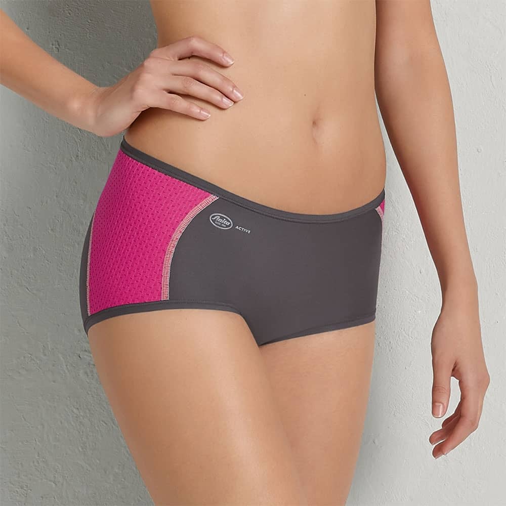 pink-anthrazit| Anita Sport Panty Pink-Anthrazit, vorne