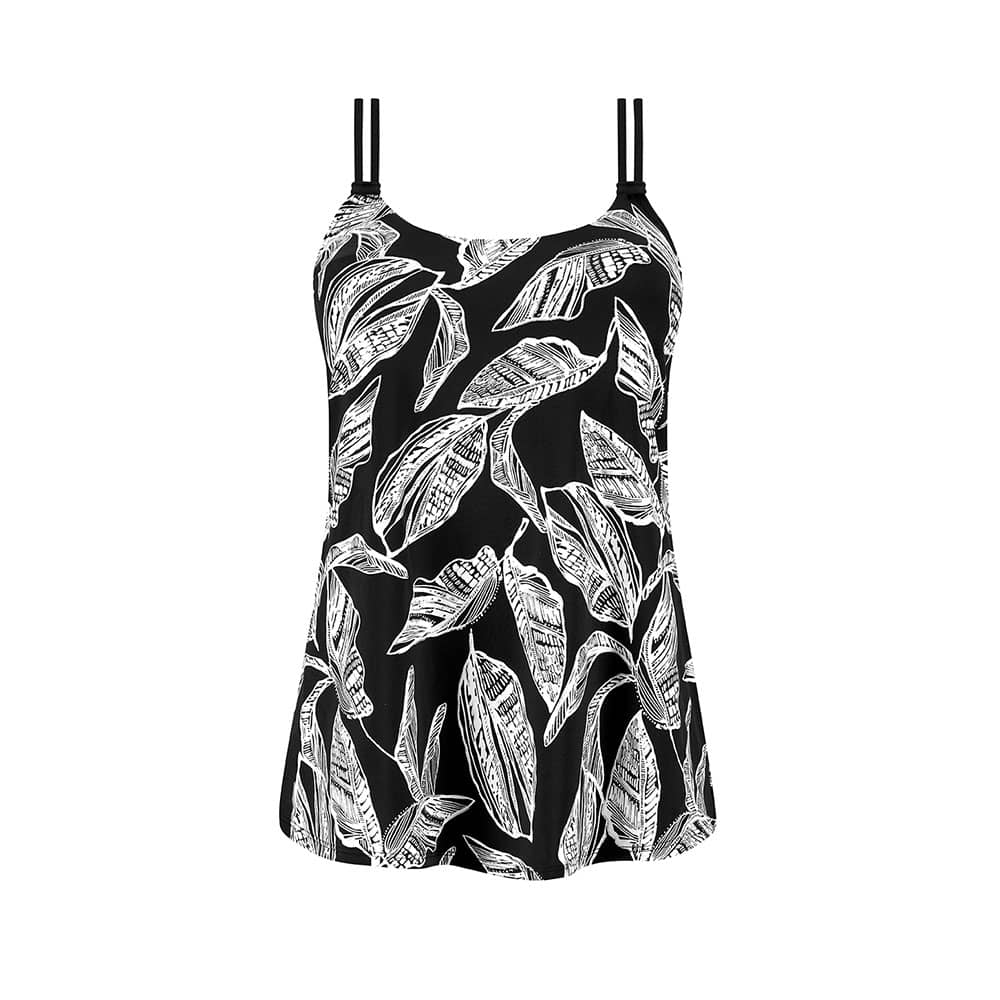 Amoena Tankini-Top Lanzarote in Schwarz/Weiß 71728