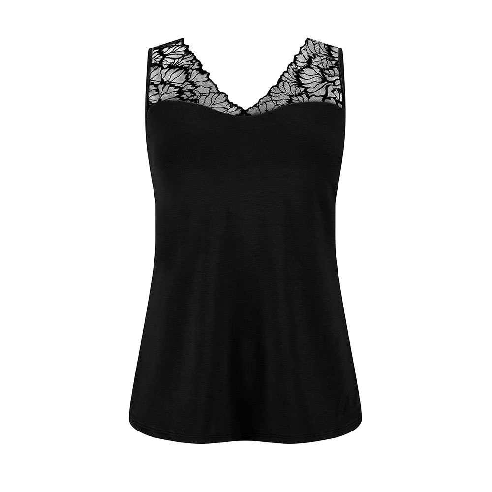 Amoena Top Velvet Lace in Schwarz 45065