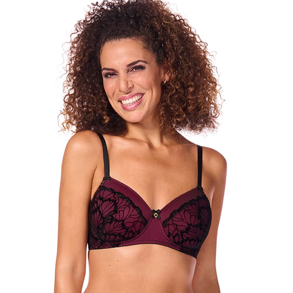 Amoena Prothesen-BH Leonie SBP in Pink/Schwarz 45062 - Model